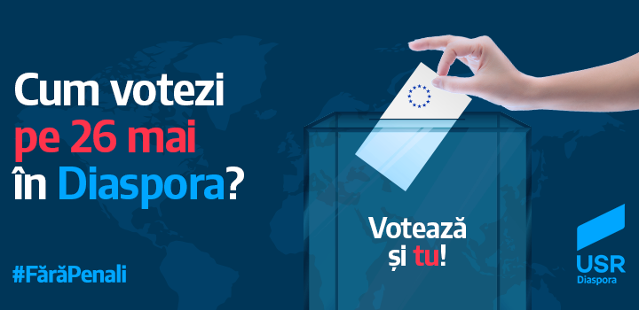 Cum votezi în Diaspora pe 26 mai!